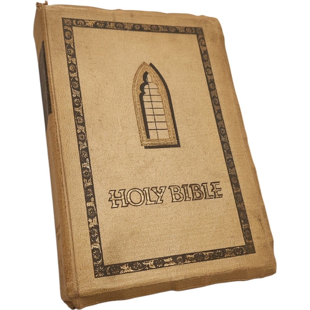 Vintage 1958 Holy Bible Good Book Edition Hardcover Illustrated Good Counsel